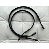 PRE-OWNED Studio Connections Black Star 1m Pair RCA-RCA Interconnect Cables