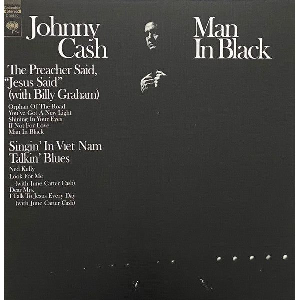 Johnny Cash - Man In Black [Ltd Ed Clear Vinyl LP]